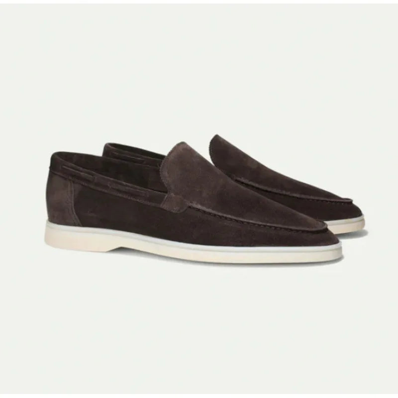 Prémiové semišové mokasíny