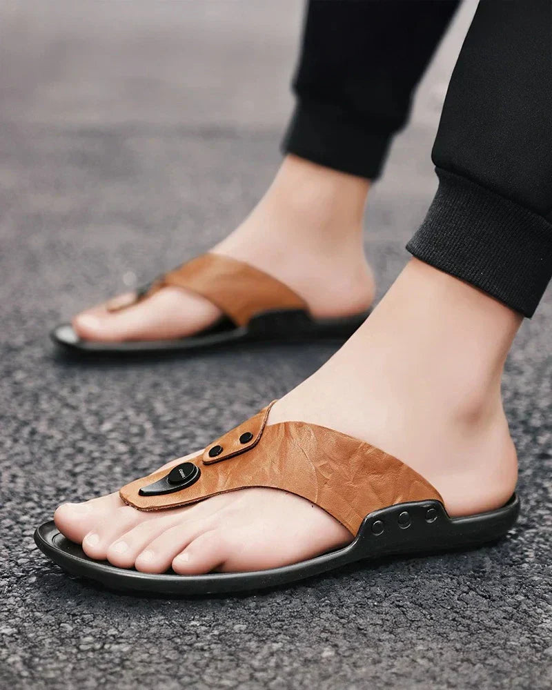 Elegantní Kožené Sandály