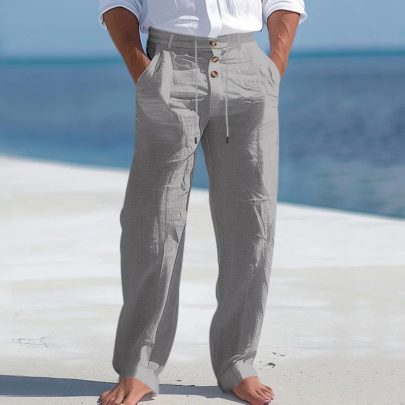 Letní Lněné Kalhoty