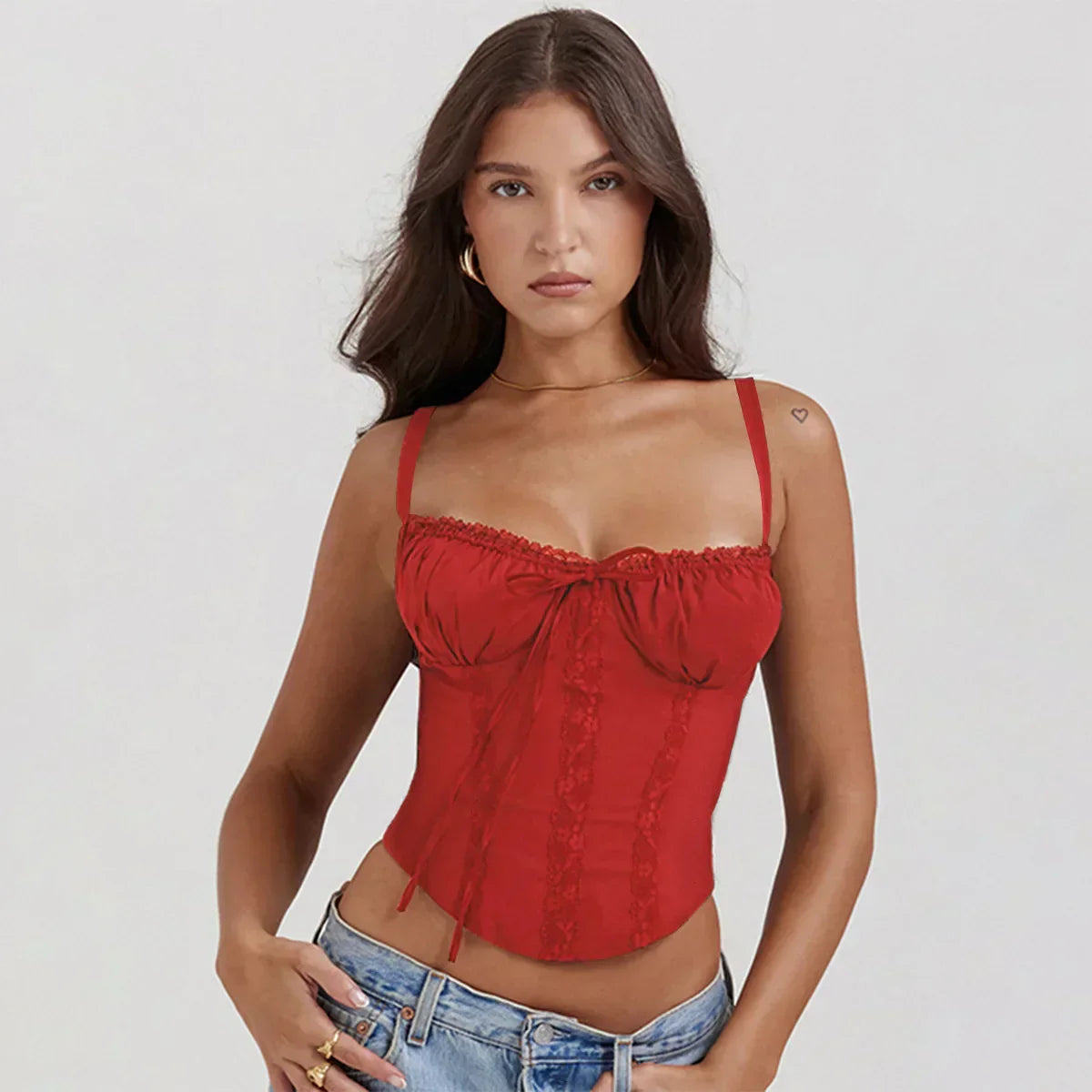 Ariana | Top s Lesklými Ramínky