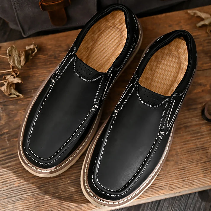Elegantní Kožené Slip-On Boty