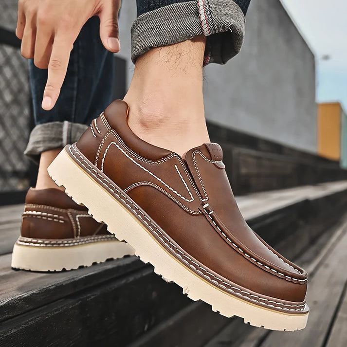 Elegantní Kožené Slip-On Boty