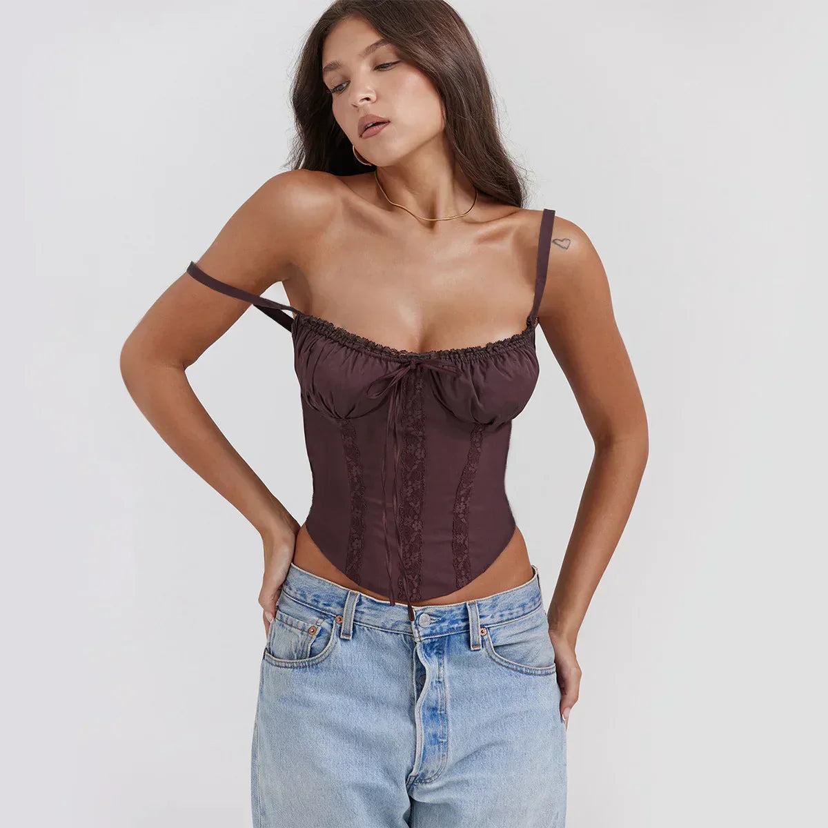 Ariana | Top s Lesklými Ramínky