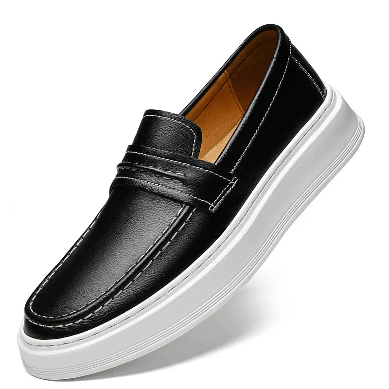 Kožené lodní boty Slip-On