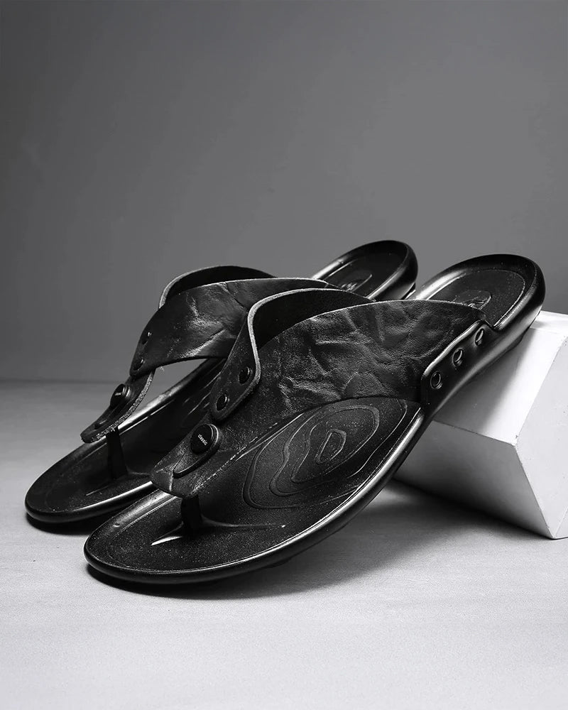 Elegantní Kožené Sandály