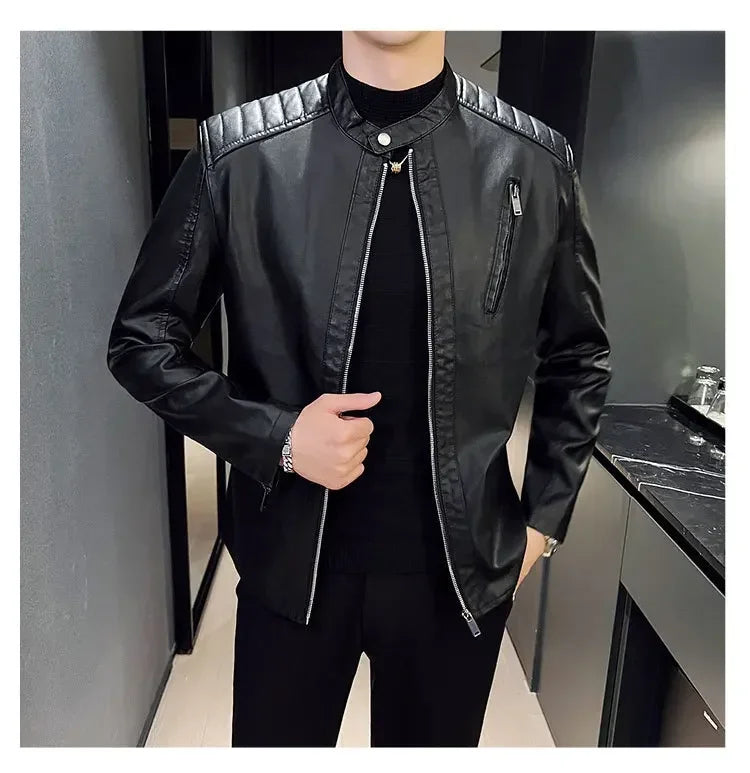Elegantní Kožená Bunda