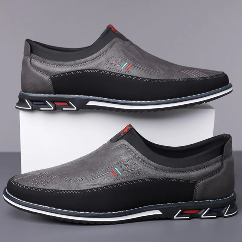 Kožené Slip-On Business Boty