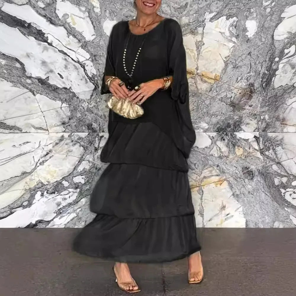 Rosina | Elegantní šaty s krajkou a kulatým výstřihem