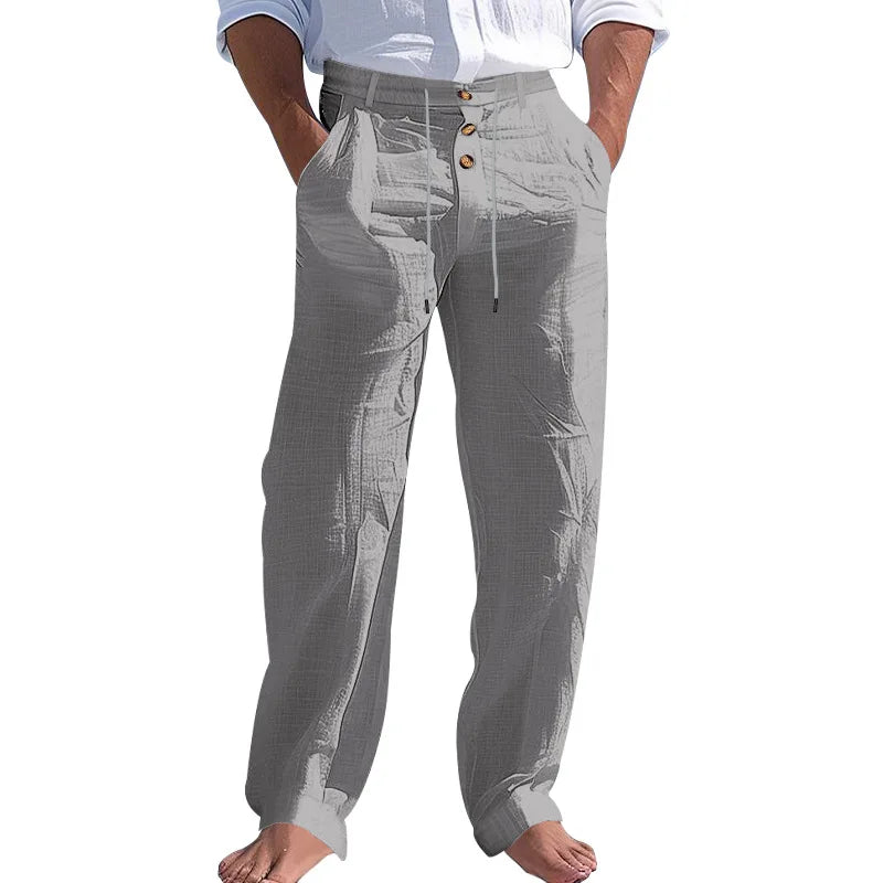 Letní Lněné Kalhoty