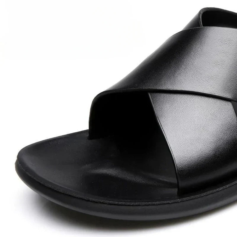 Elegantní Kožené Sandály