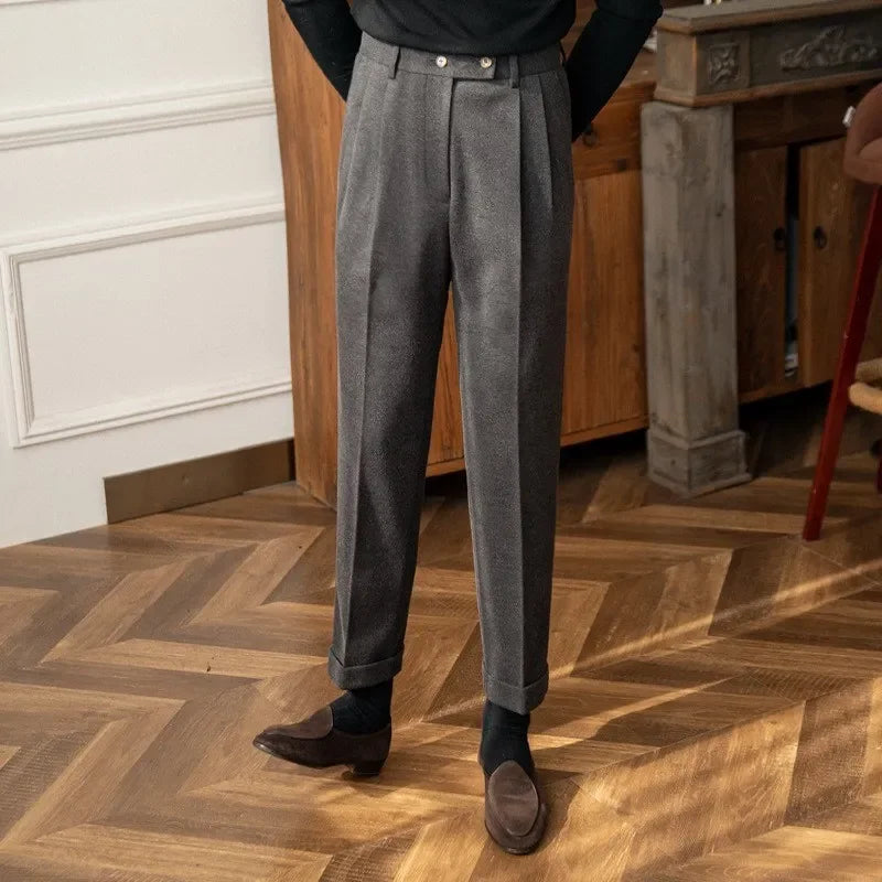 Elegantní Kalhoty s Vysokým Pasem