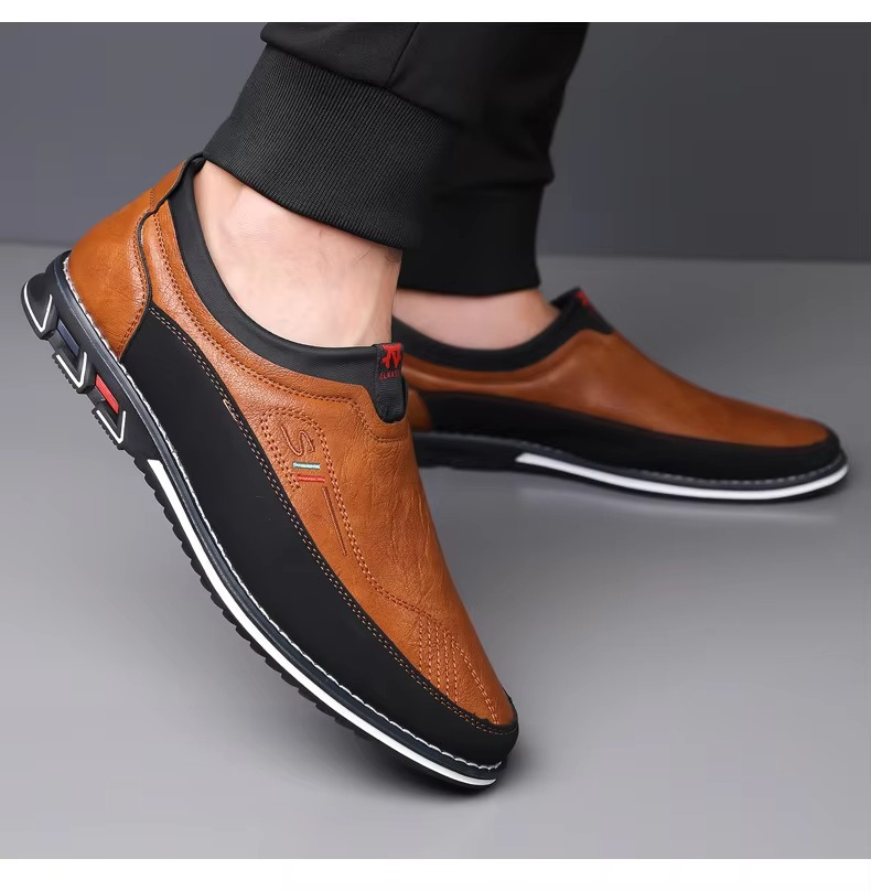 Kožené Slip-On Business Boty
