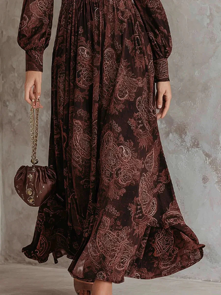 La Scintilla | DLOUHÉ ŠATY S ELEGANTNÍM VINTAGE POTISKEM