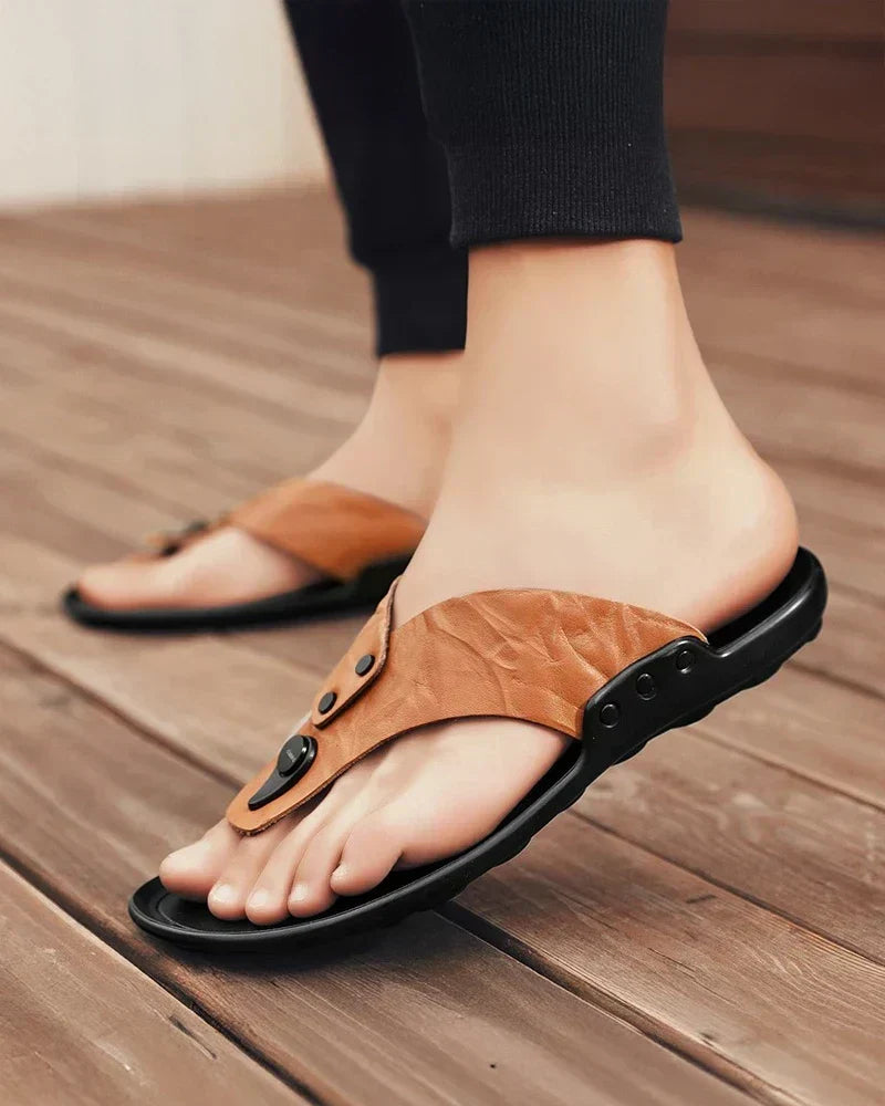 Elegantní Kožené Sandály
