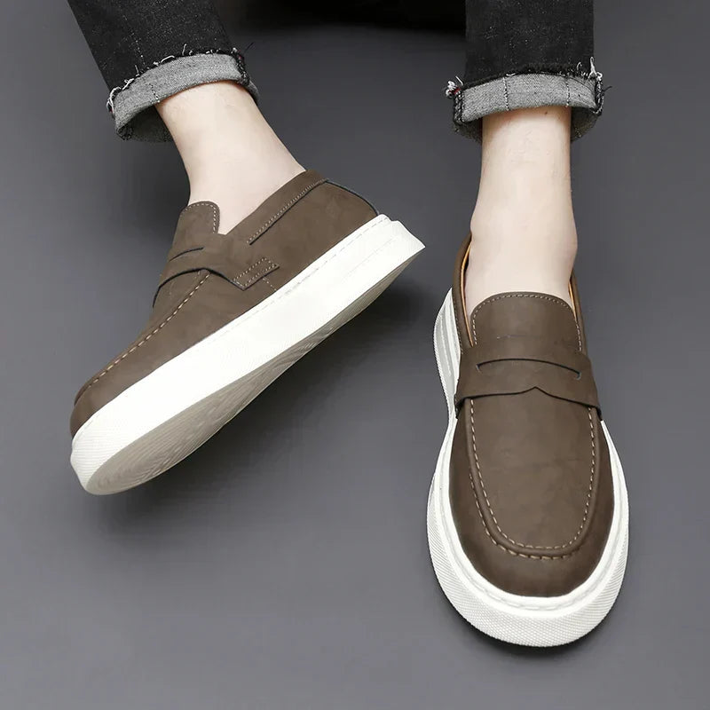 Elegantní Kožené Slip-On Boty