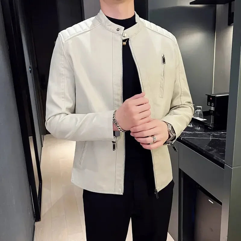 Elegantní Kožená Bunda