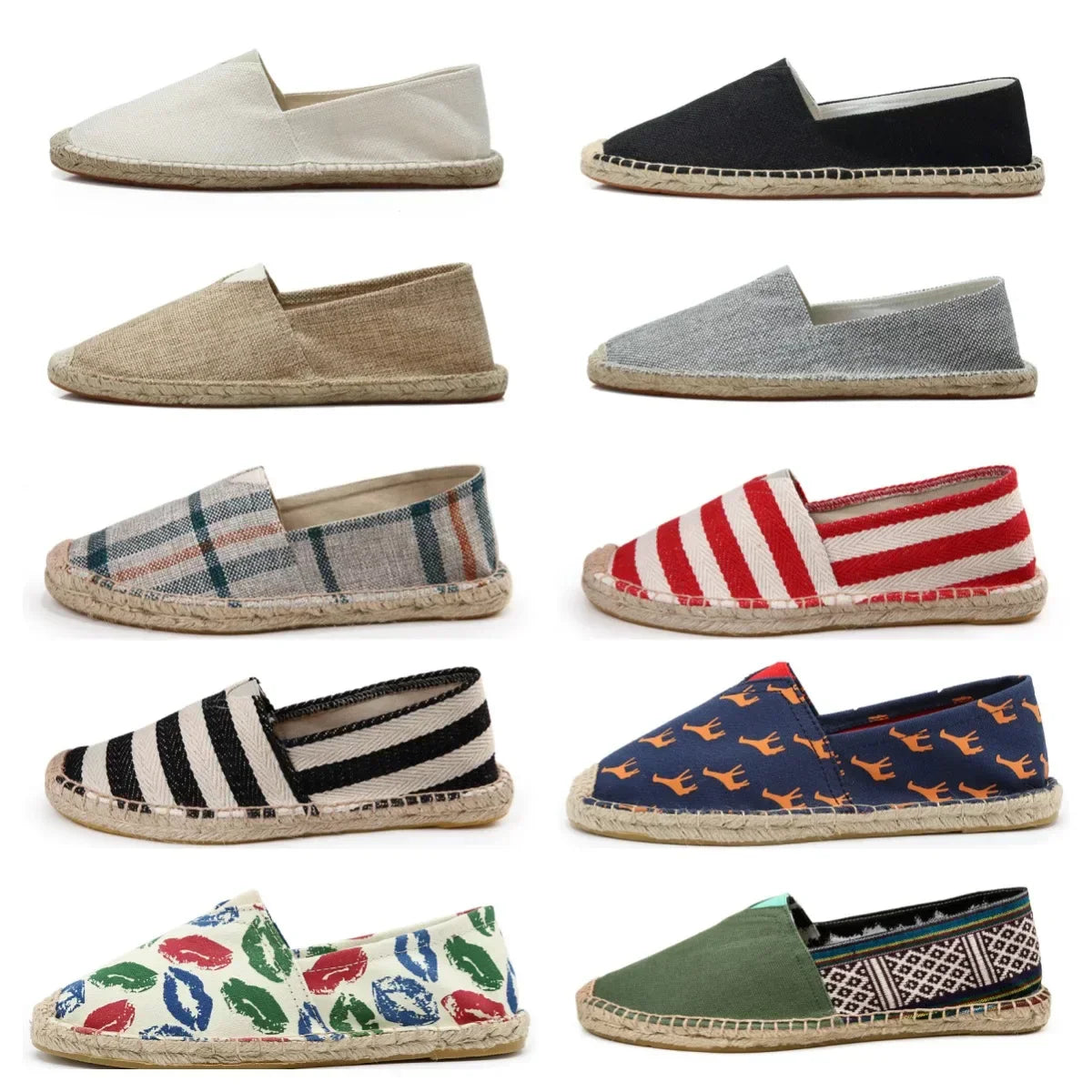 Elegantní Espadrilky z Plátna