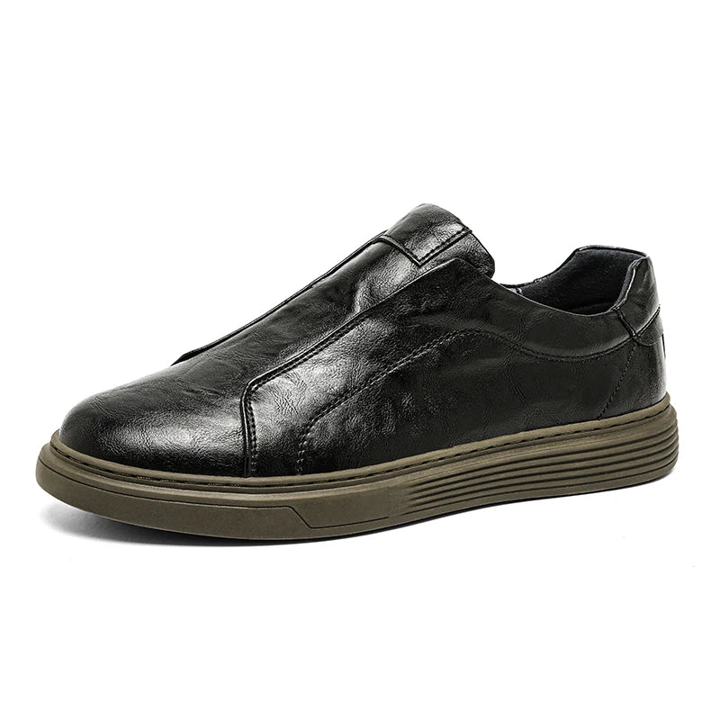 Klasické Kožené Slip-On Boty