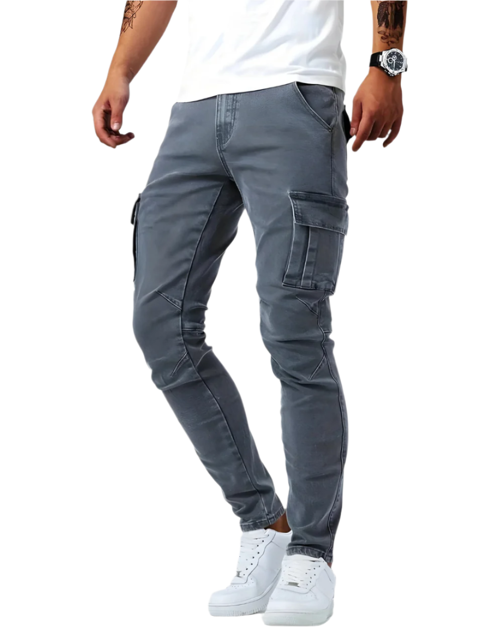Kalhoty Cargo Stretch Marine