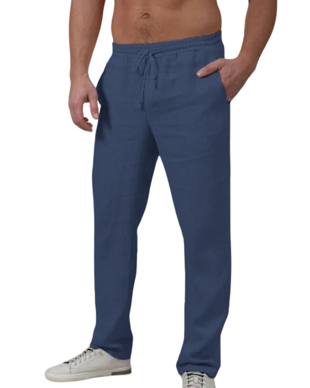 Elegantní Lněné Kalhoty