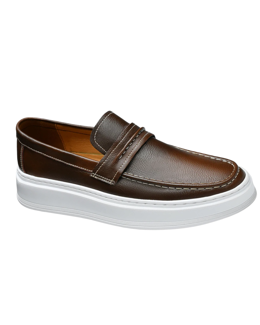 Kožené lodní boty Slip-On
