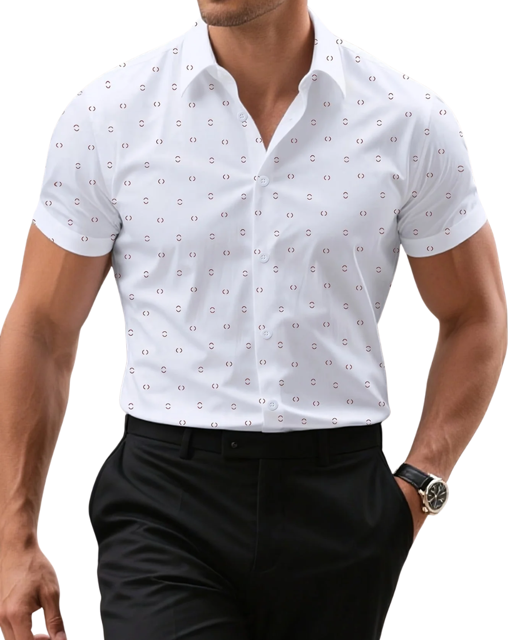 Elegantní Košile s Krátkým Rukávem