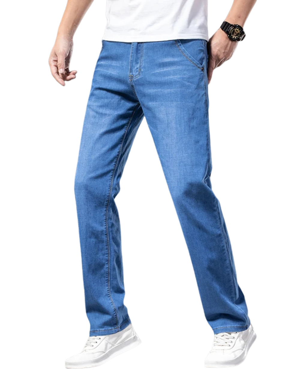 Džíny Denim Straight Casual