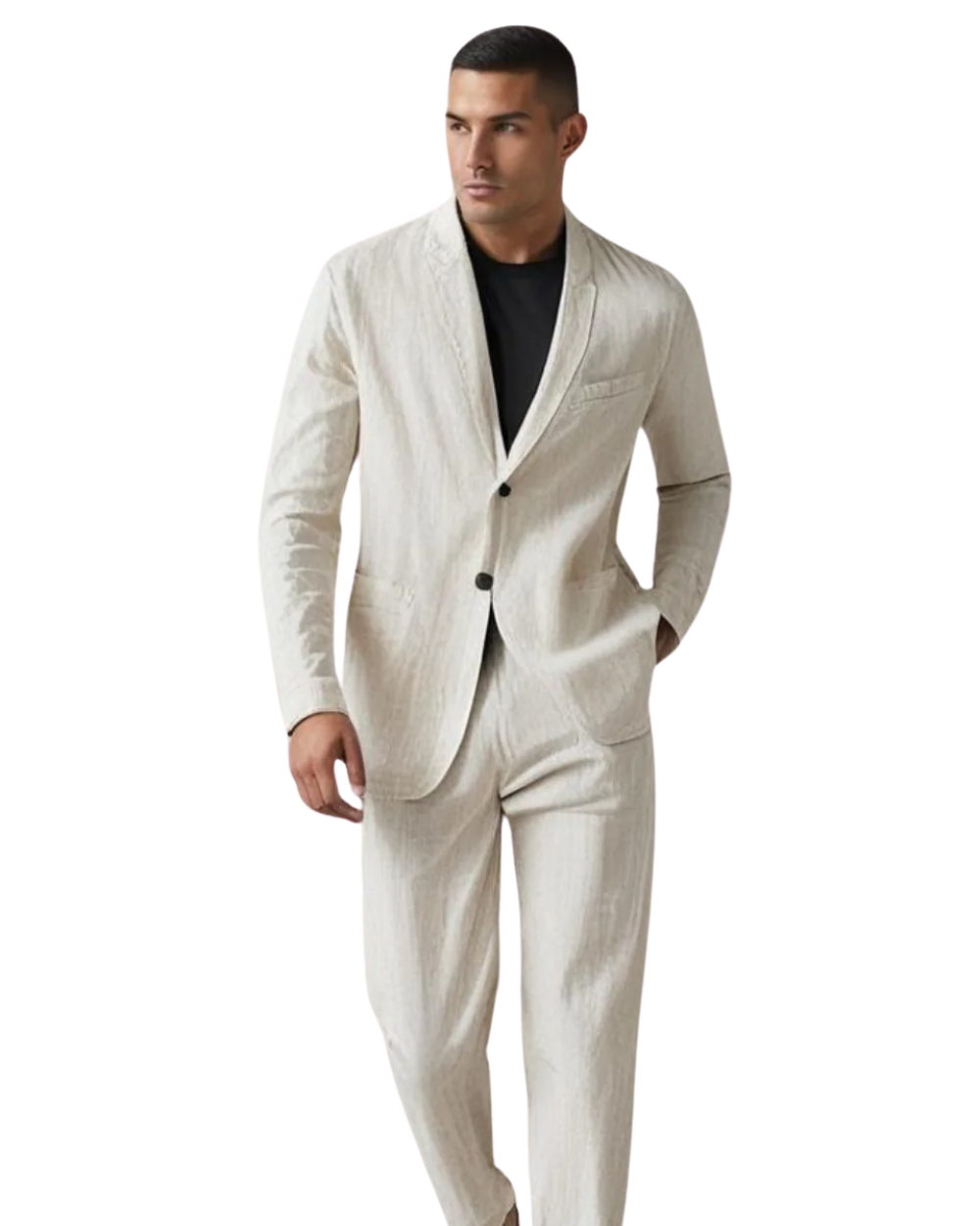 Elegantní Lněný Set
