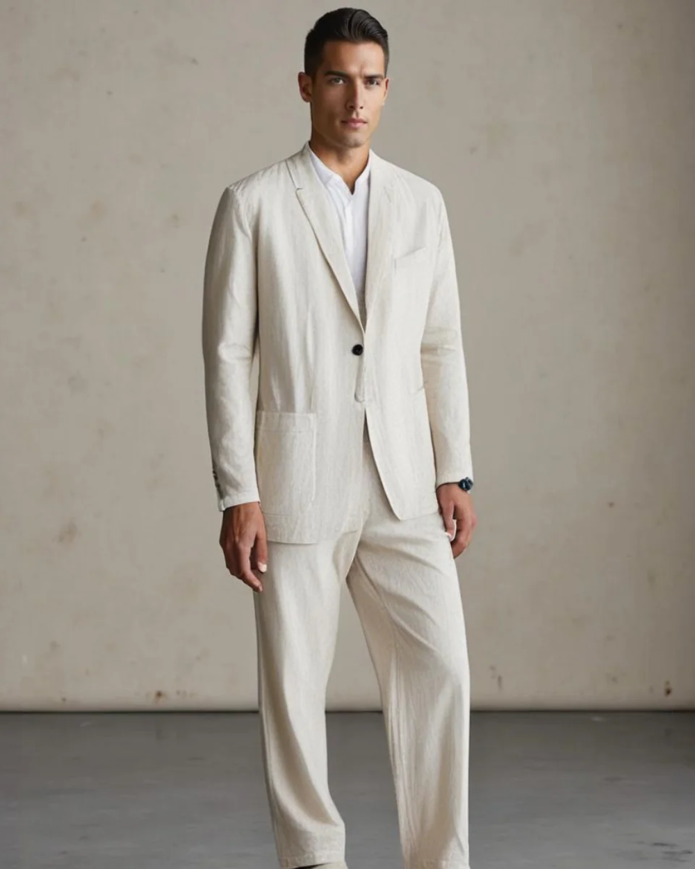 Elegantní Lněný Set