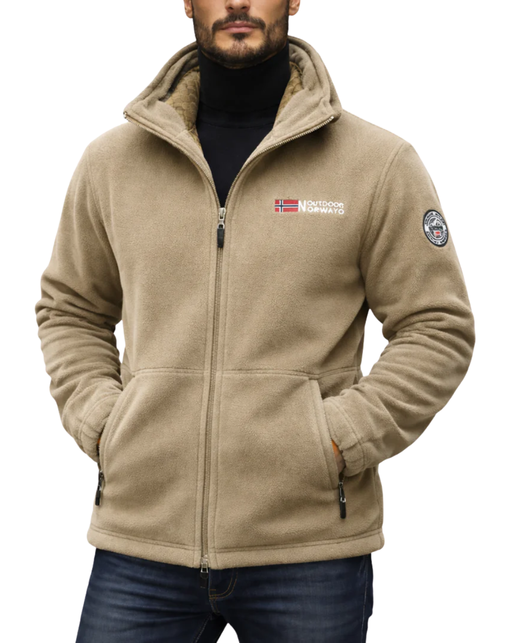 Elegantní Fleece Kabát