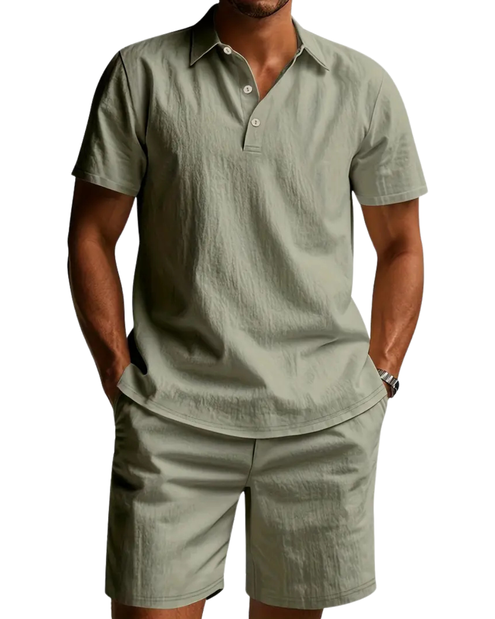 Pánský Lněný Set