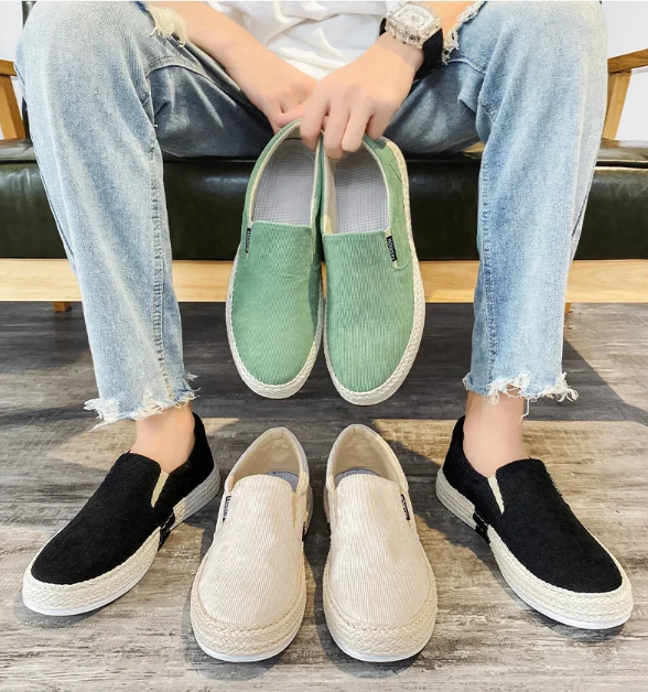 Prodyšné Plátěné Slip-On Boty