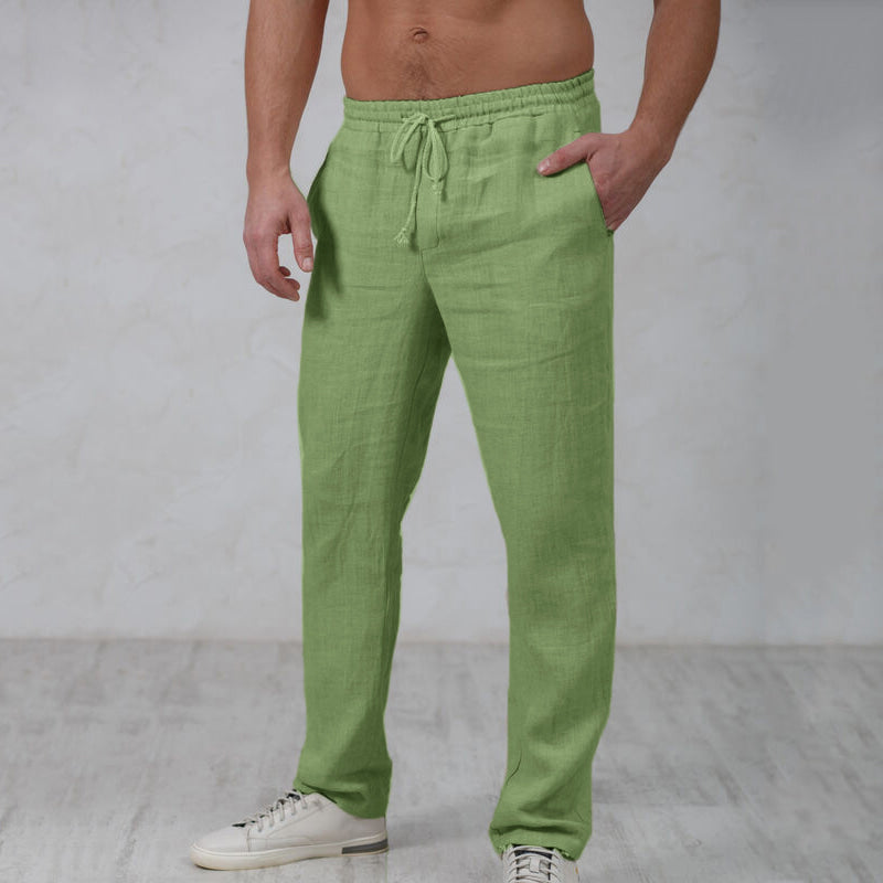 Elegantní Lněné Kalhoty
