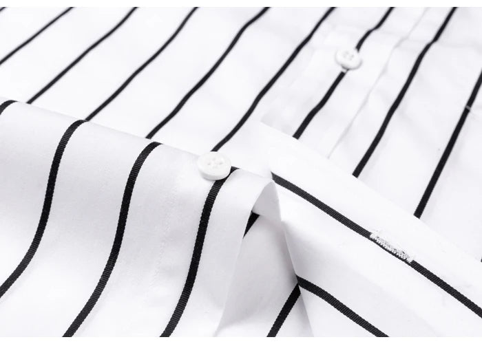 Elegantní Pruhovaná Bavlněná Košile