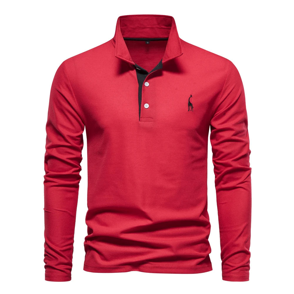 Polo Casual s Dlouhým Rukávem