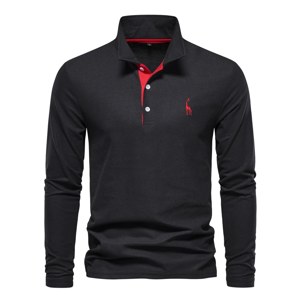 Polo Casual s Dlouhým Rukávem