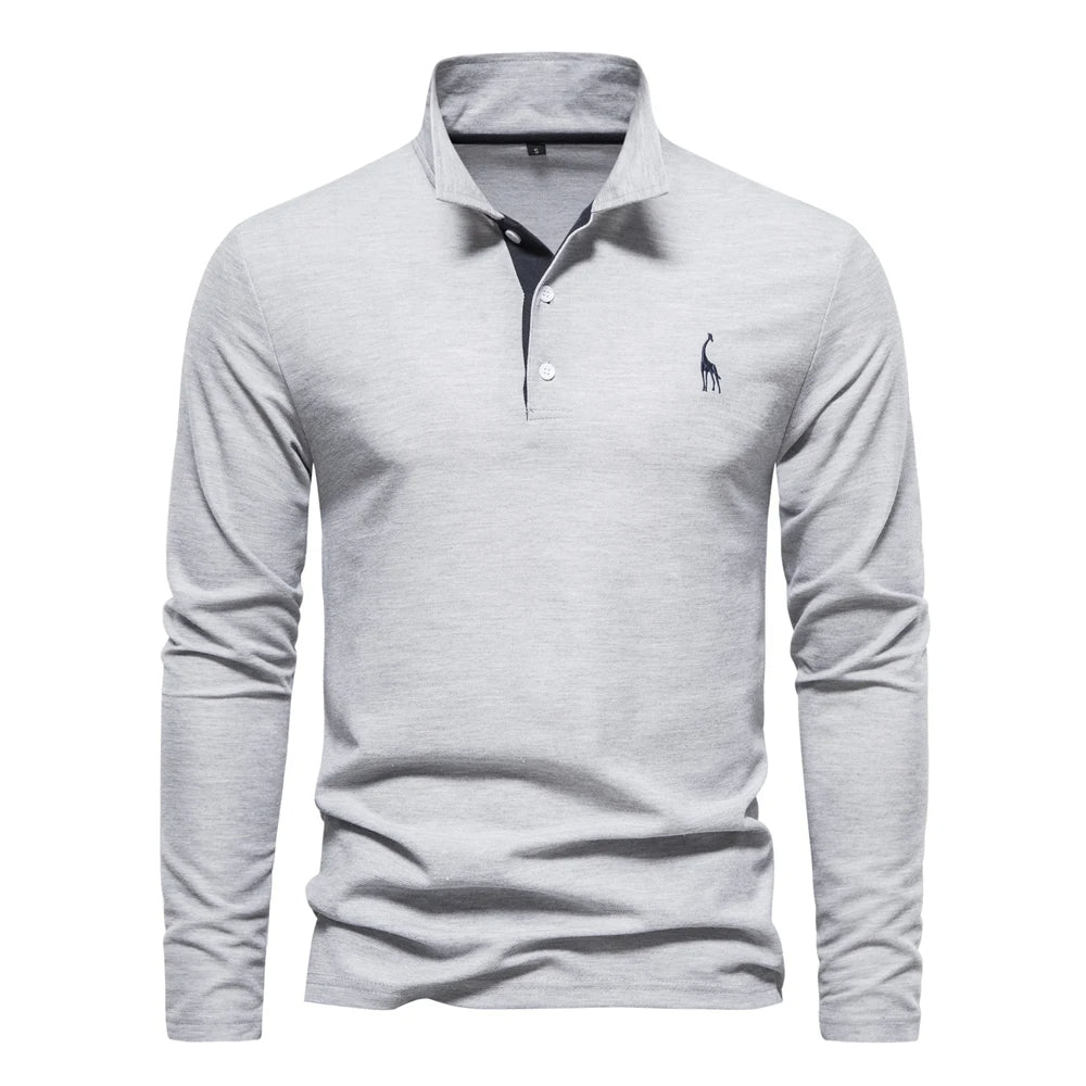 Polo Casual s Dlouhým Rukávem