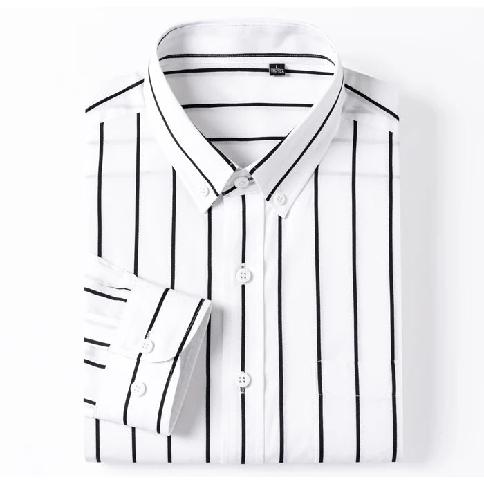 Elegantní Pruhovaná Bavlněná Košile