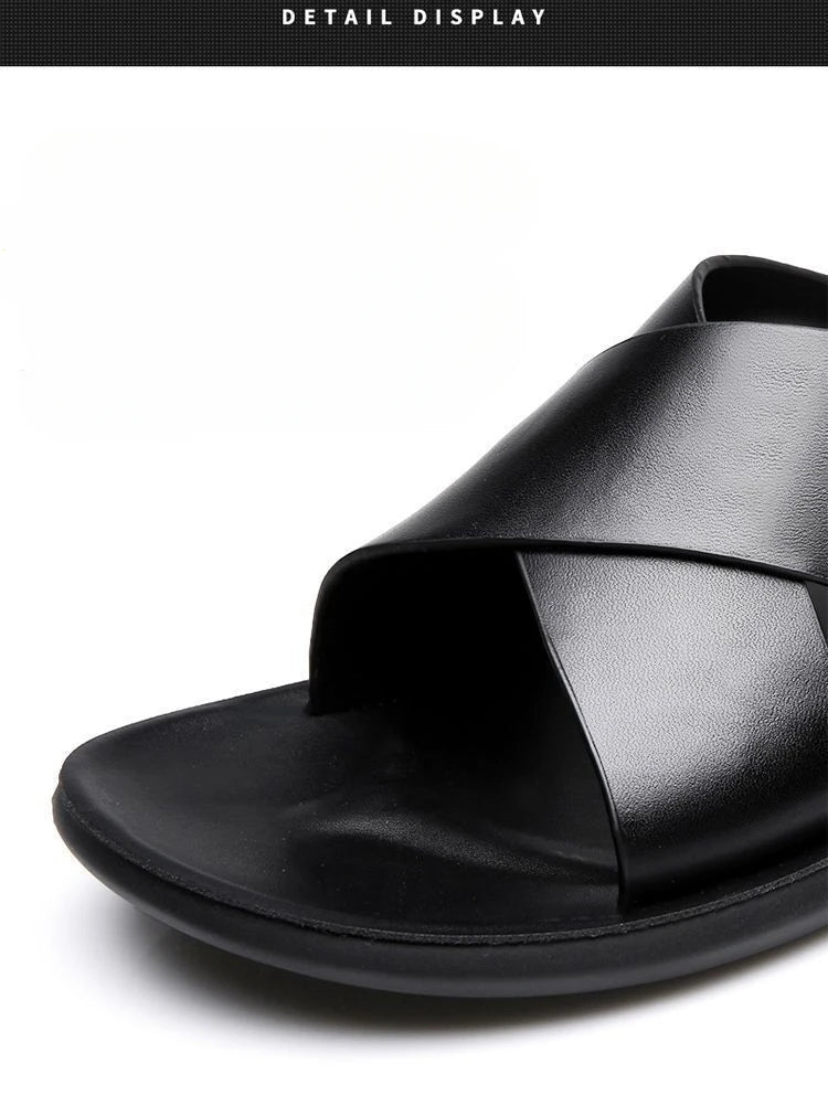 Elegantní Kožené Sandály