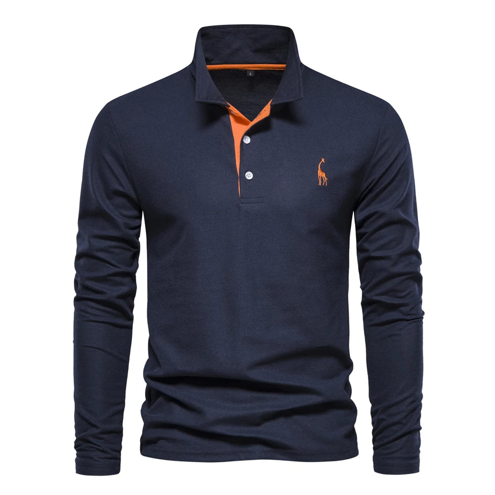 Polo Casual s Dlouhým Rukávem