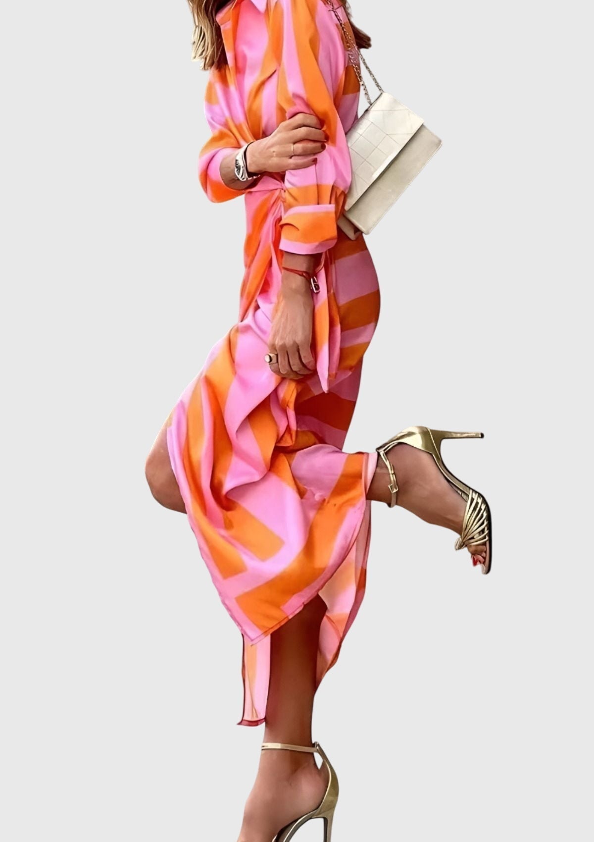 Everly | Elegantní Zavinovací Šaty s Potiskem