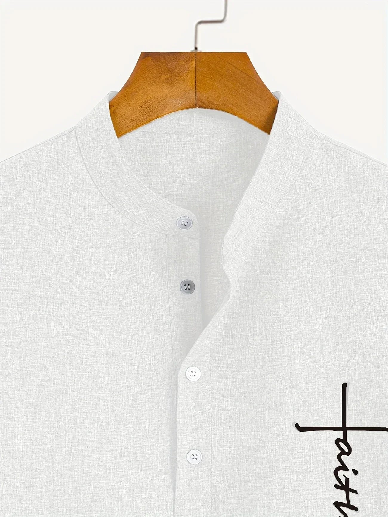 Leblanc™ | Elegantní košile s krátkým rukávem a vysokým límcem