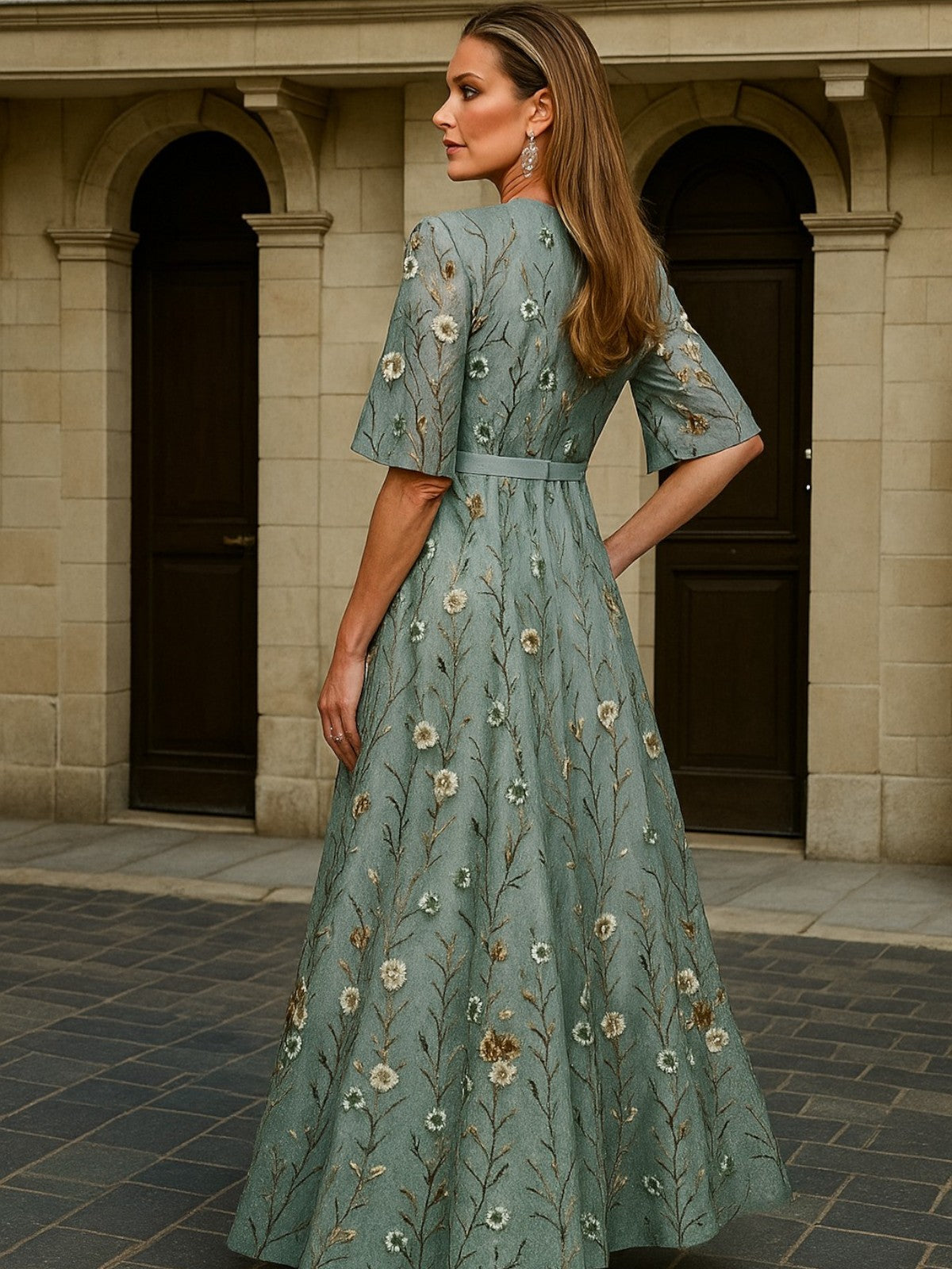 La Scintilla | Dlouhé šaty Botanická Elegance