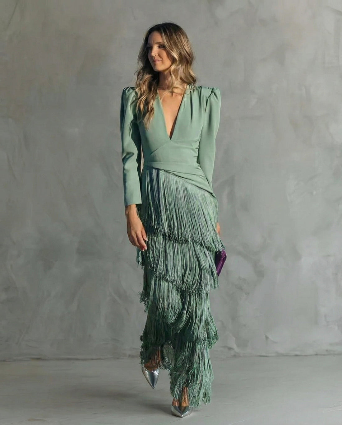 Chiara - Elegantní šaty s třásněmi