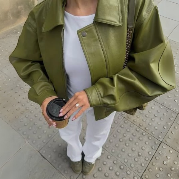 Lisa | Oversized kožená bunda