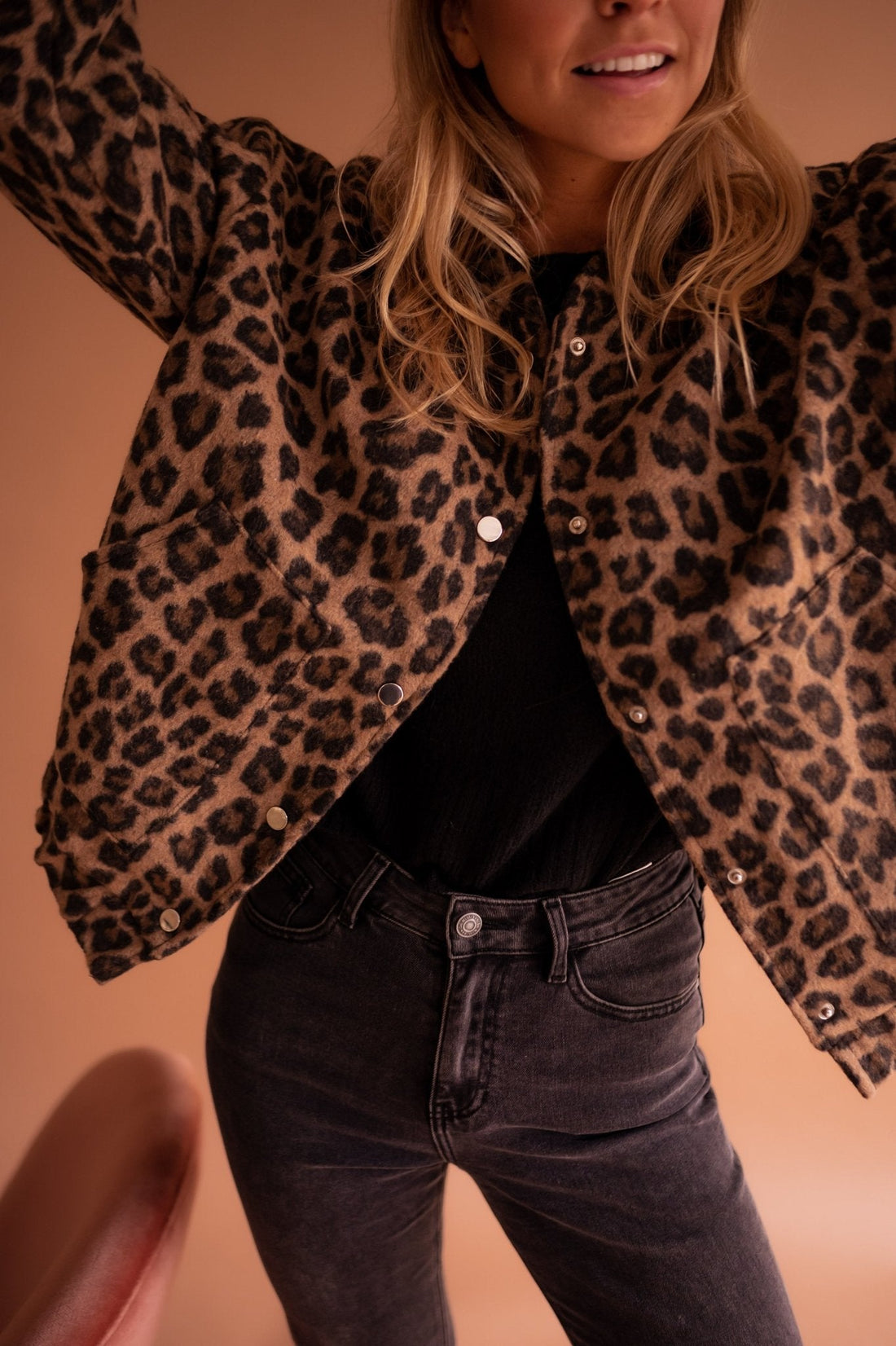 Rita | Trendy kabát s leopardím potiskem
