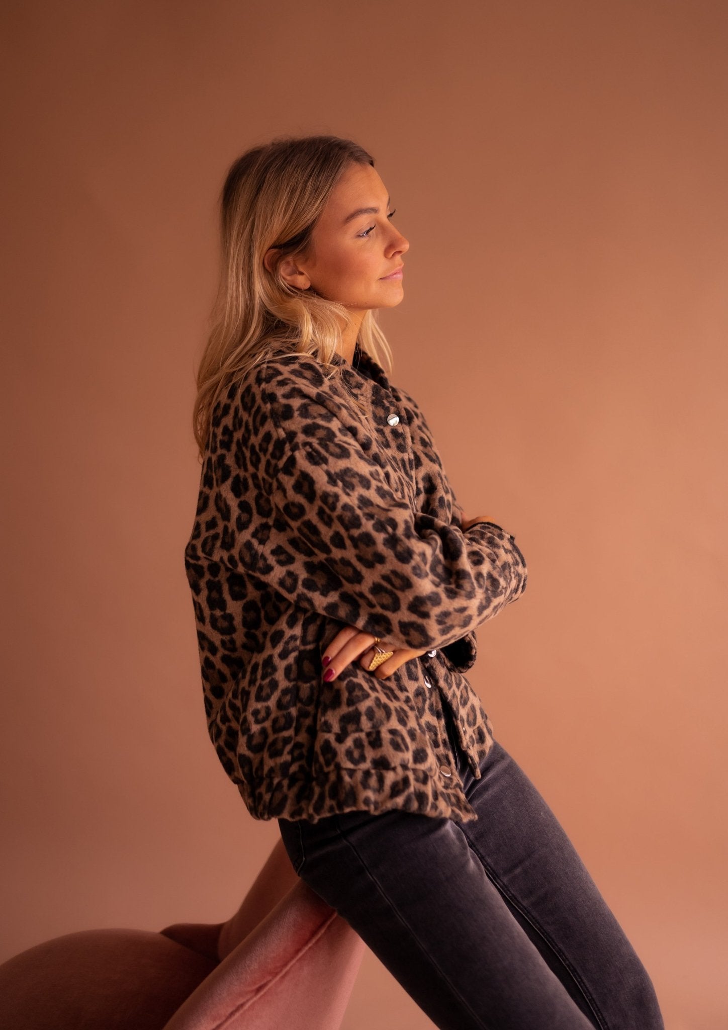 Rita | Trendy kabát s leopardím potiskem
