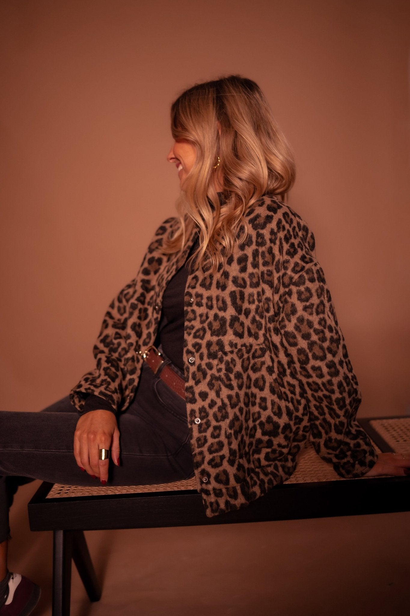 Rita | Trendy kabát s leopardím potiskem