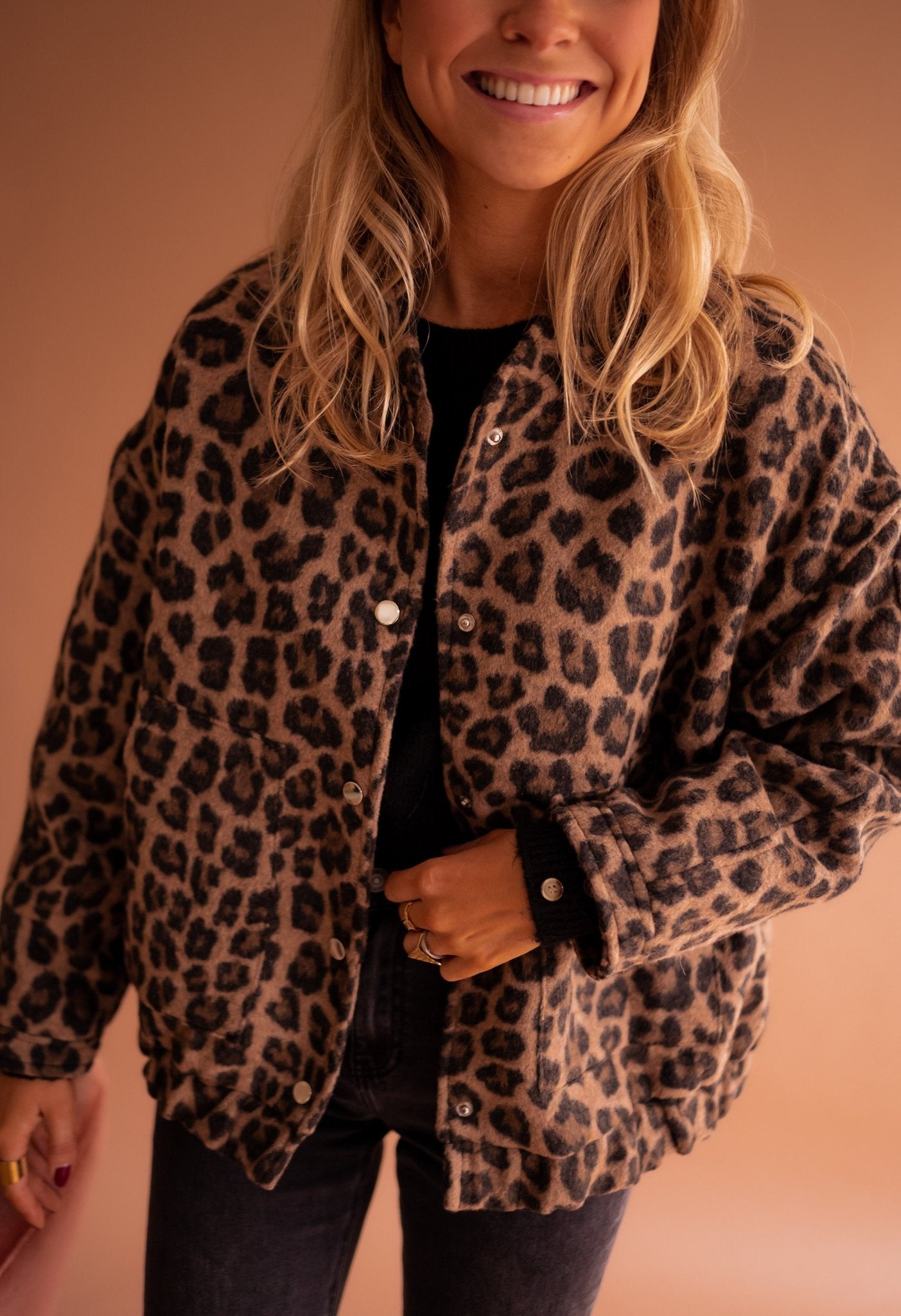 Rita | Trendy kabát s leopardím potiskem