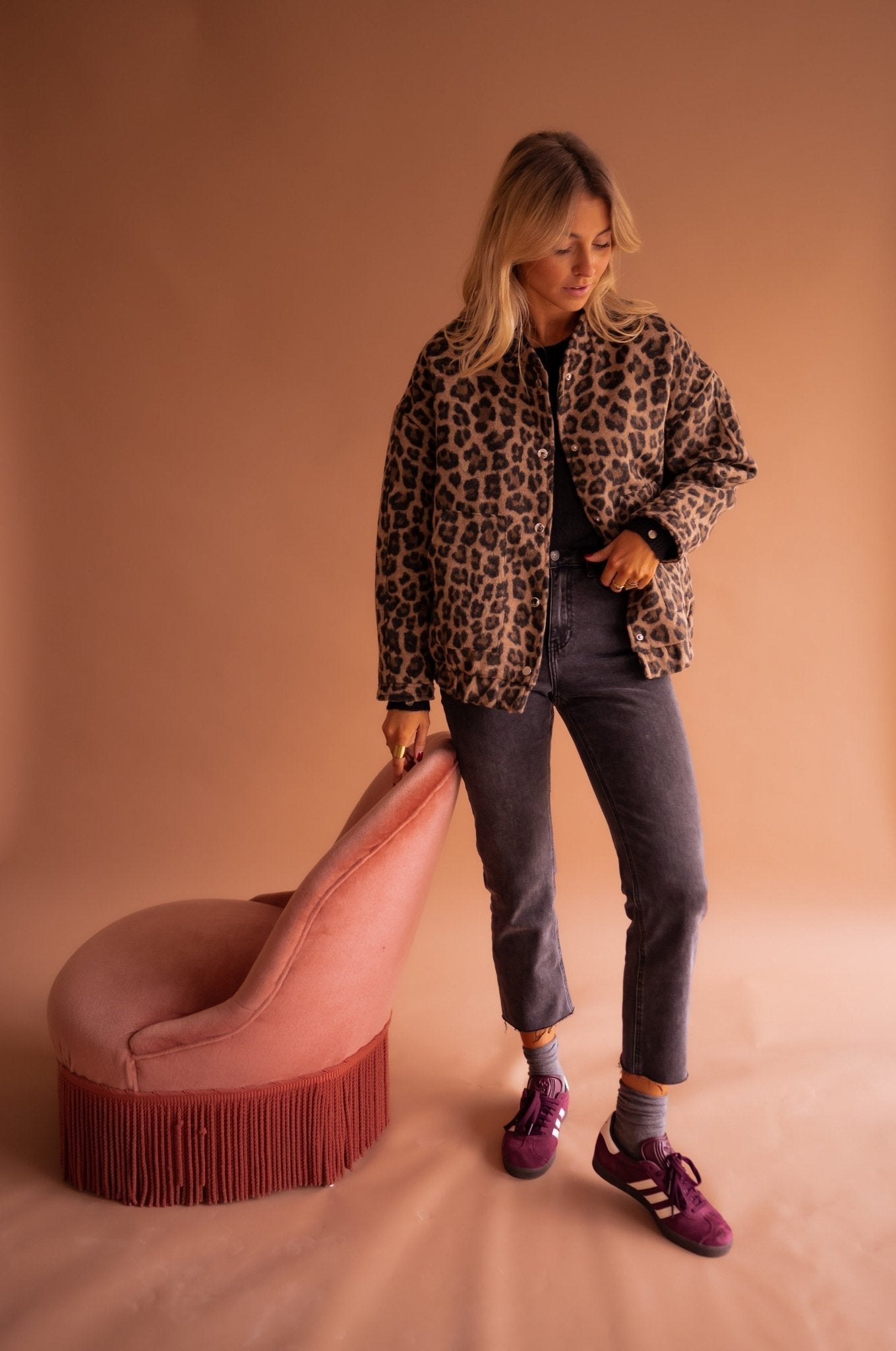 Rita | Trendy kabát s leopardím potiskem